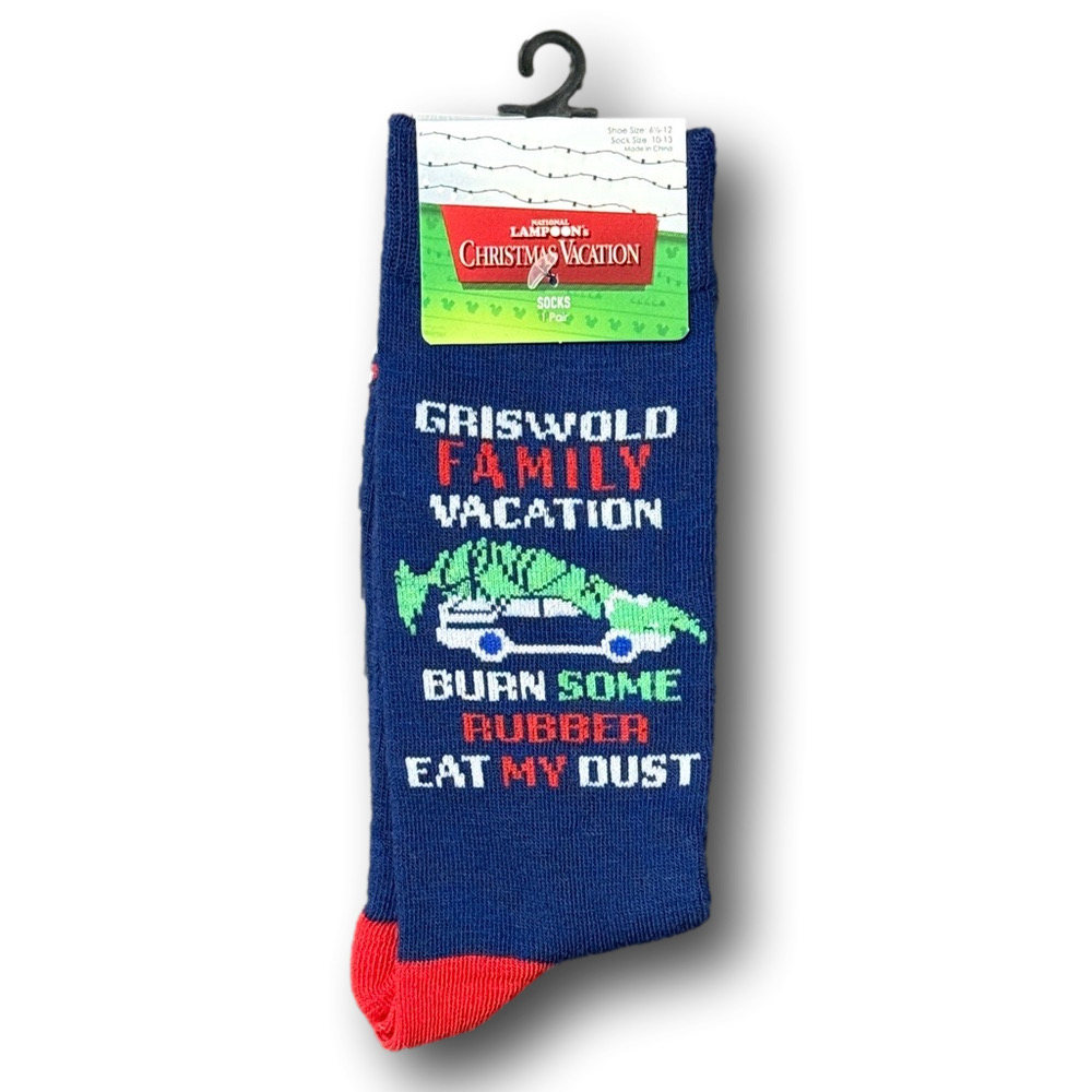3/$20 Christmas Vacation "Griswold Family Christmas" Holiday Funny Socks - NWT